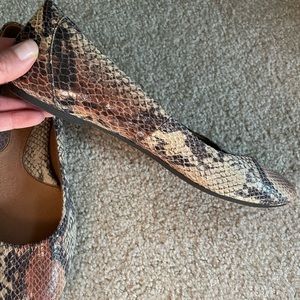 B.O.C Batik ballet snakeskin flat: worn once and only indoors
